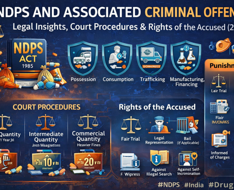 NDPS and Associated Criminal Offences: Legal Insights, Court Procedures & Rights of the Accused