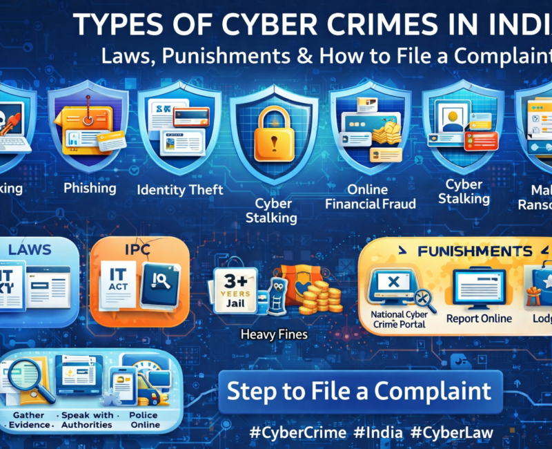 Types of Cyber Crimes in India: Laws, Punishments & How to File a Complaint
