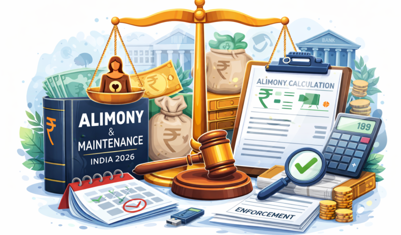 Alimony & Maintenance in India 2026: Legal Rights, Calculation, and Enforcement